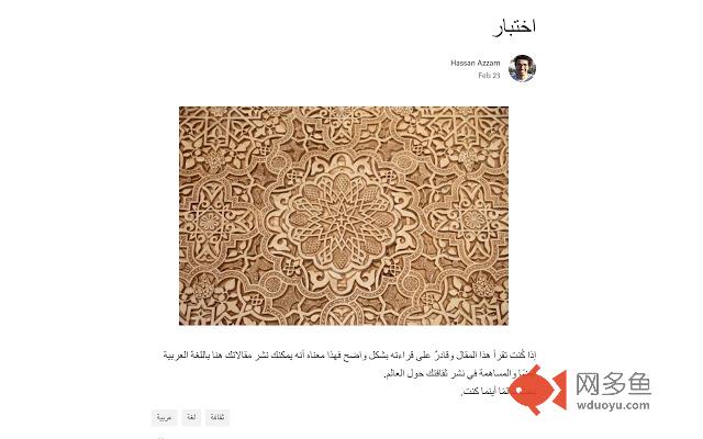 Medium Arabic Support插件截图