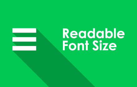 Readable Font Size插件截图