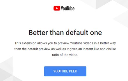 Youtube Peek插件截图