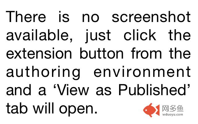 AEM View as Published Shortcut插件截图