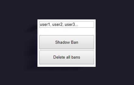Twitch Shadow Ban插件截图