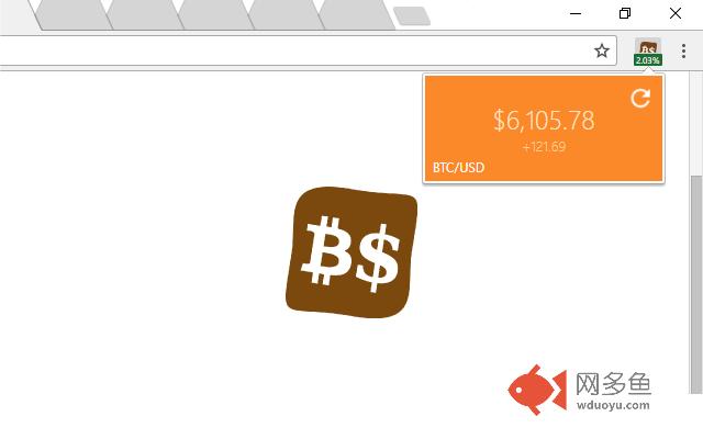 Bitcoin Exchange Rate tile插件截图