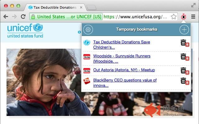 Temporary bookmarks插件截图