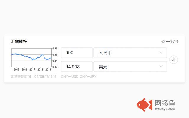 谷歌汇率转换小工具