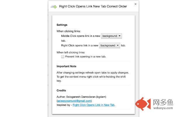Right Click Opens Link New Tab Correct Order