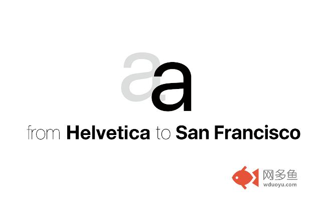 from Helvetica to San Francisco