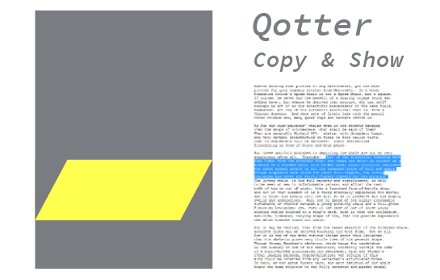 Qotter Copy & Show插件截图