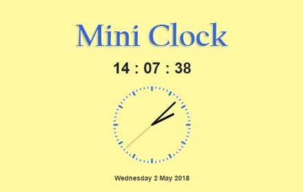 Mini Clock插件截图