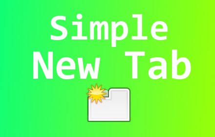 Simple New Tab插件截图