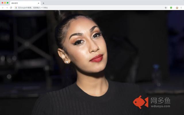 Queen Naija 新标签页 高清歌手 流行壁纸 主题插件截图