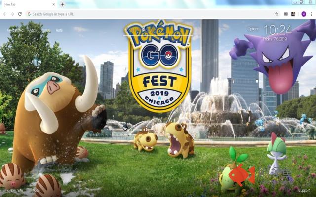 Pokémon Go Wallpapers HD New Tab Themes