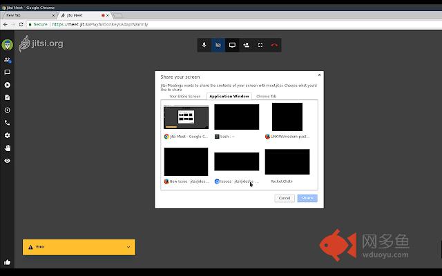 Jitsi Desktop Streamer for Flick2Know插件截图