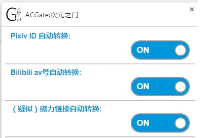 ACGate:次元之门插件截图