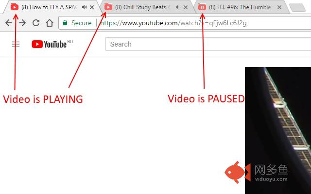 YouTube progress in tab (favicon)