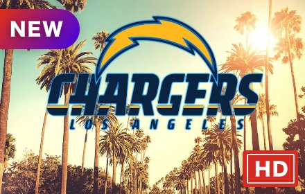 LA Chargers 火爆橄榄球 新标签页 高清壁纸 主题插件截图
