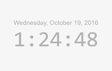 DateTime new tab page插件截图