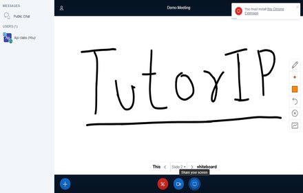 TutorIP Screen Share插件截图