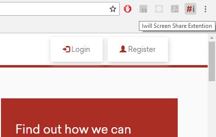 Iwill Screen Share Extention插件截图