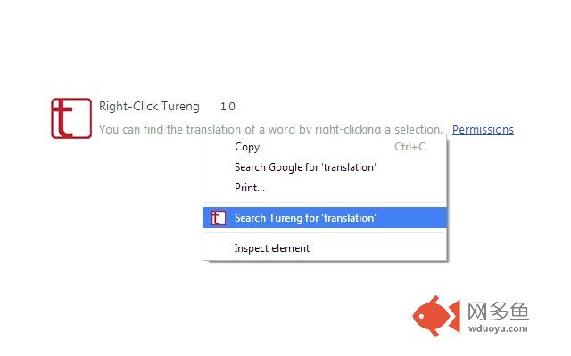 Right-Click Tureng插件截图