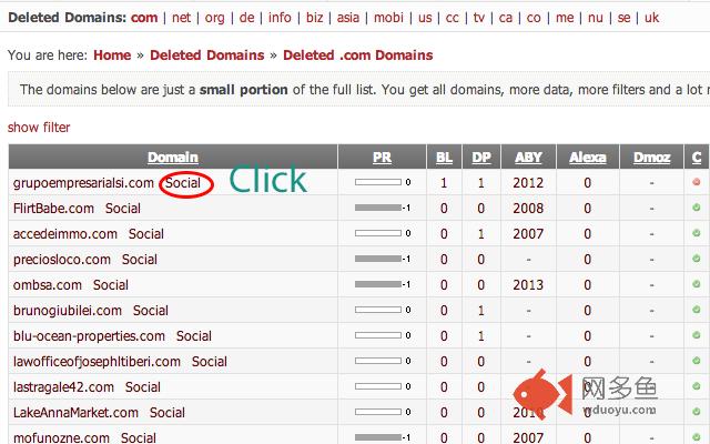 Social Signals Information插件截图