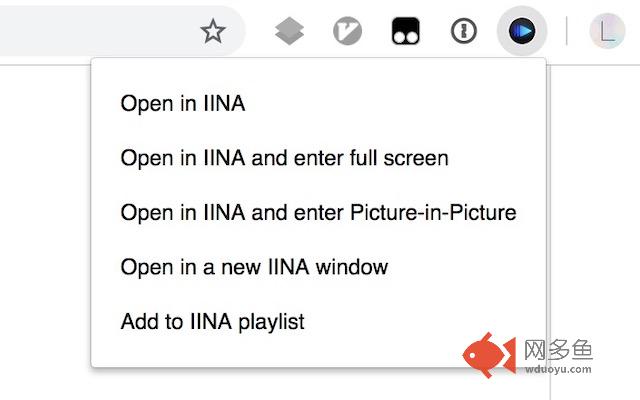 Open In IINA插件截图