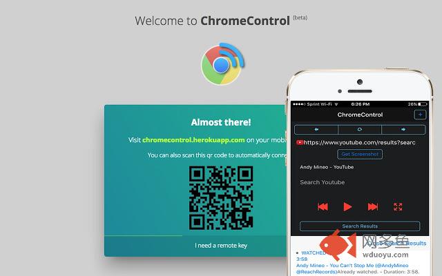 ChromeControl (alpha)插件截图