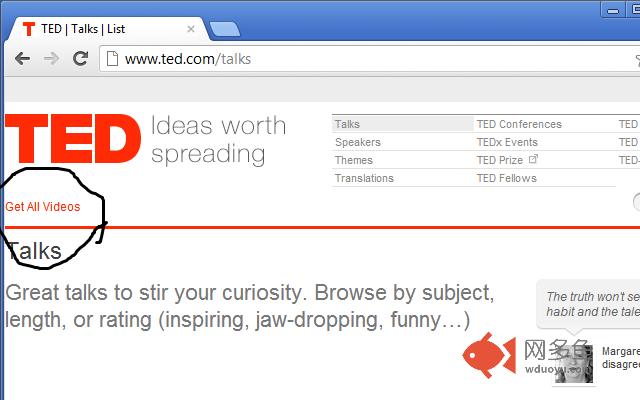 TED Video Download插件截图