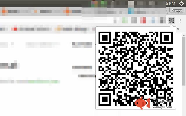 Current Tab QR Code