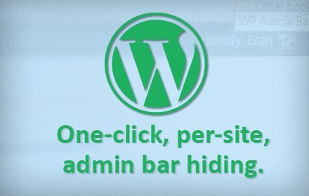 Wordpress Toggle Admin Bar插件截图