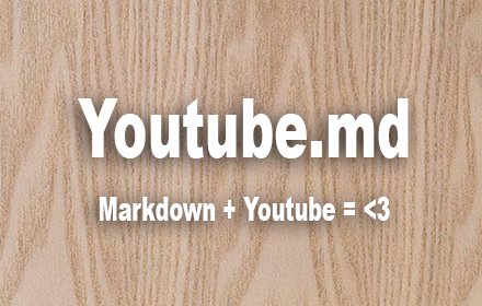Youtube.md插件截图