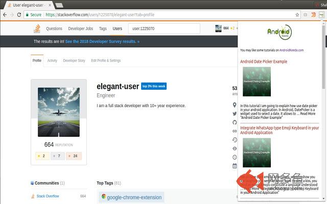 Android Keeda Chrome Extension插件截图