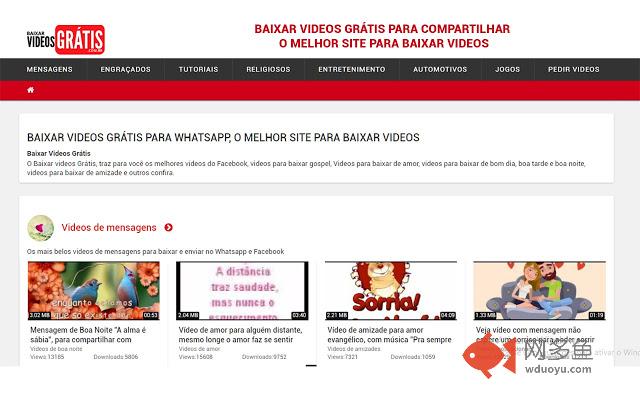 Baixar Videos Grátis插件截图
