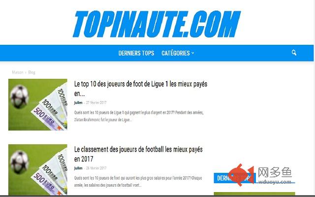 Topinaute.com: Classements et listes