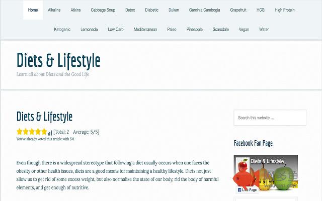 Diets & Lifestyle插件截图