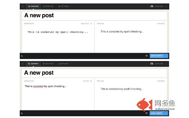 Ghost Editor - RAW TEXT Button