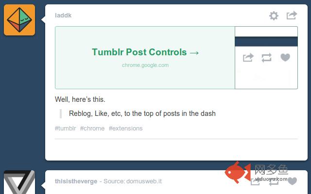 Tumblr Post Controls插件截图