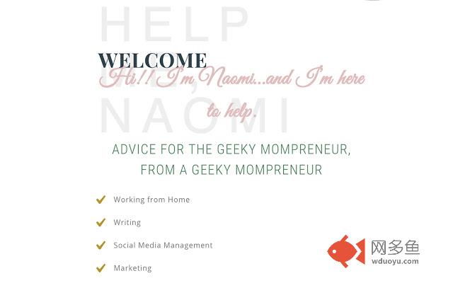 Help Me, Naomi - WAHM Blog插件截图