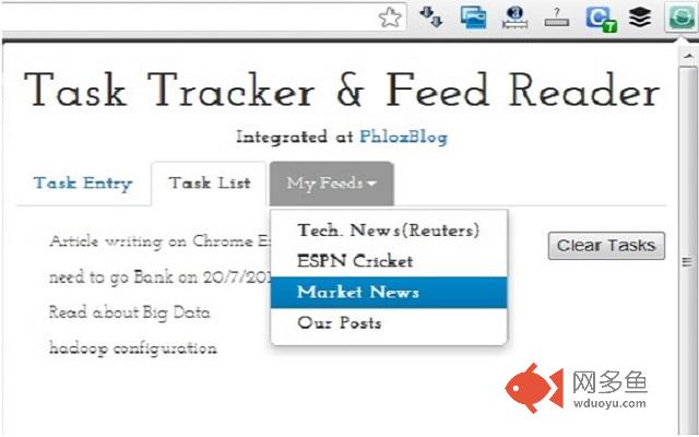 Task List and Feed Reader