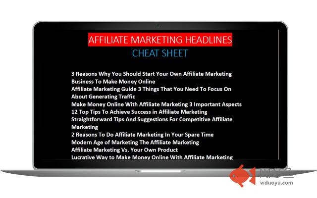 Affiliate Marketing Cheat Sheet插件截图