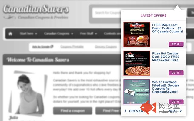Canadian Savers插件截图