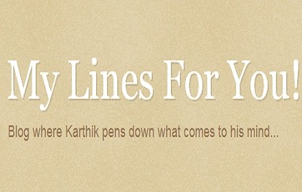 My Lines For You插件截图