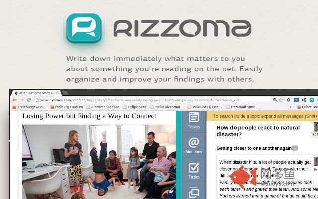 Rizzoma Research Sidebar