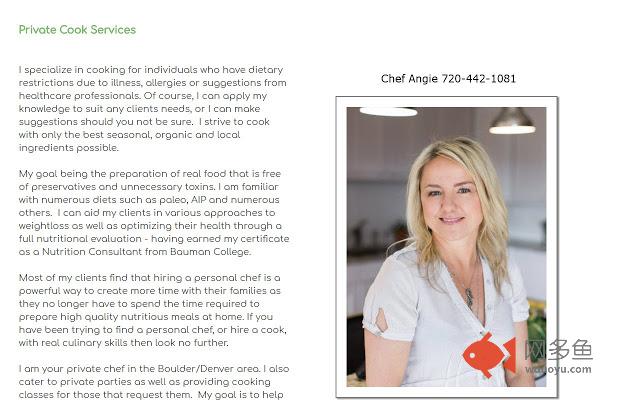 Angies Secret Garden Personal Chef Services