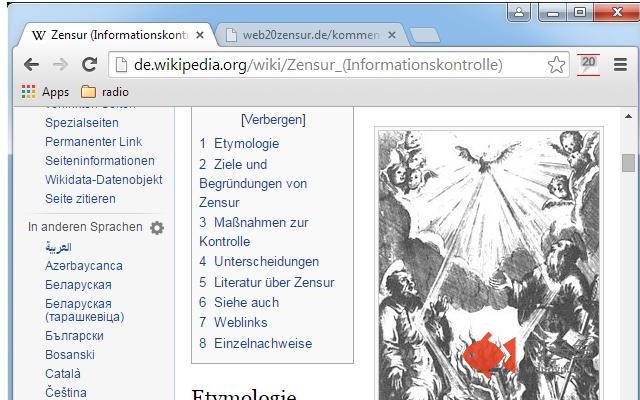 Web20Zensur插件截图