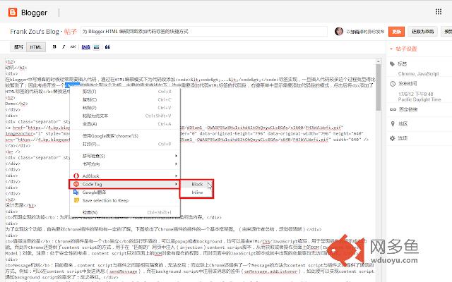 Code Tag插件截图