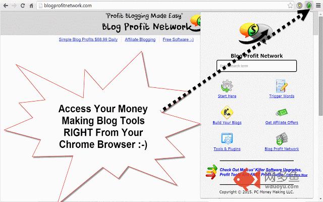 Blog Profit Network插件截图