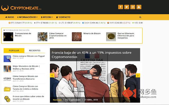Cryptonizate.com | Información Criptomonedas插件截图