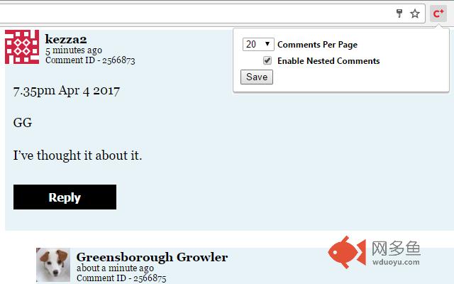 PB Comments Plugin插件截图