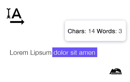 Count selected characters and words插件截图