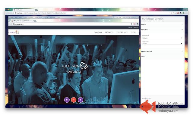 Talk Fusion WebRTC Screen Capture